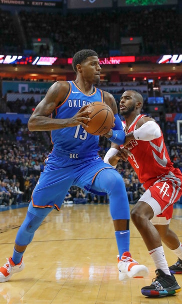 Thunder top Rockets without Westbrook for 7th straight win